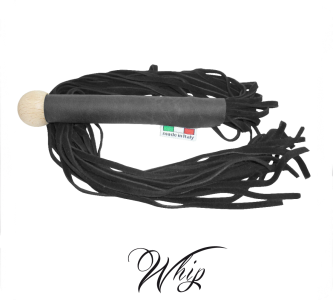 Whip With Suede Leather Fringes 50cm Nk Free Black