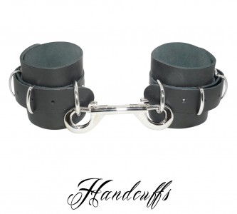 Handcuffs With Double Hook Black